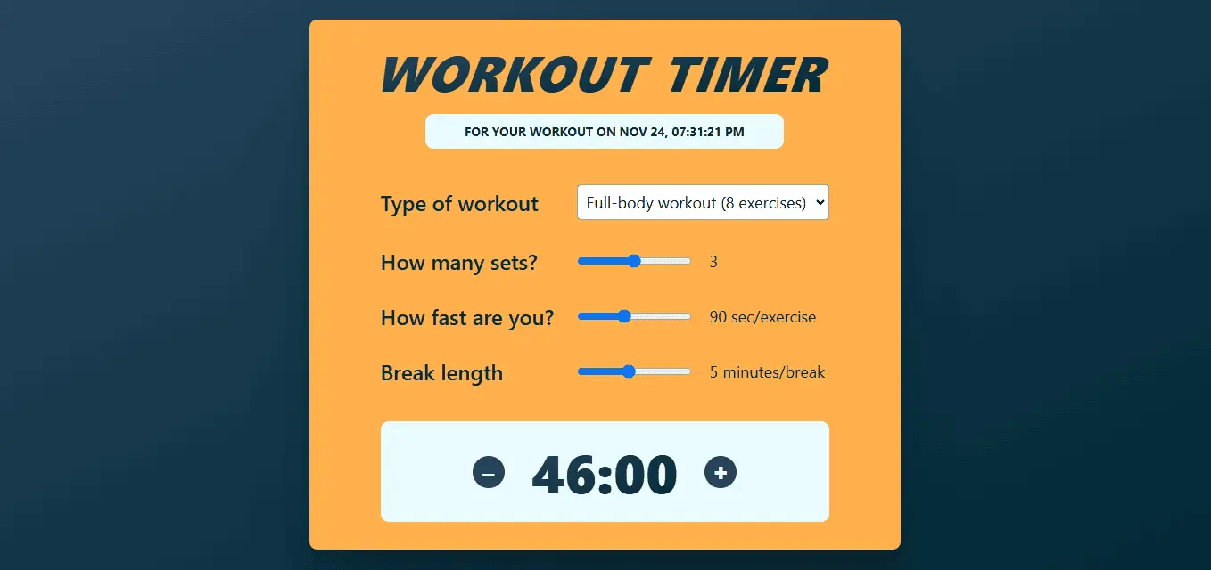 WORKOUT-TIMER