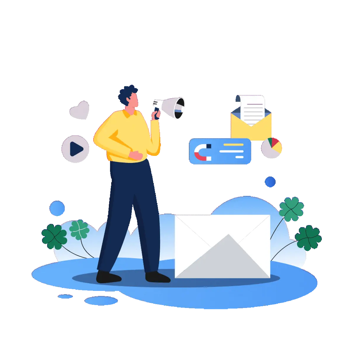 Email marketing illustration